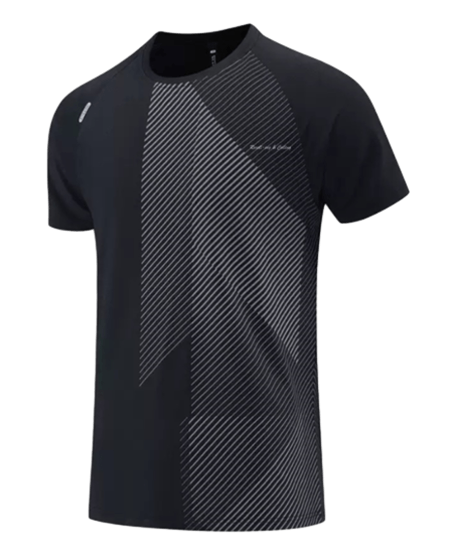 Men's Quick-Dry Mesh Tee – Black