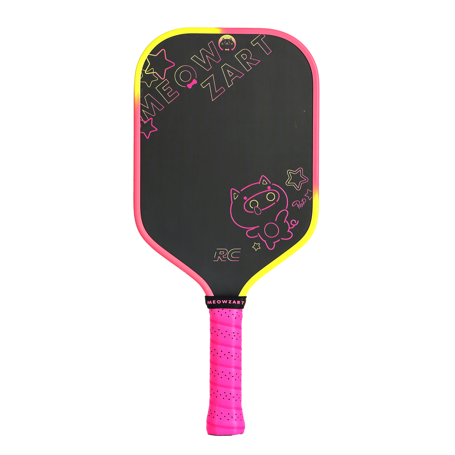 QUASAR Raw Carbon Dynamic Neck Core Pickleball Paddle-DreamGlow POP