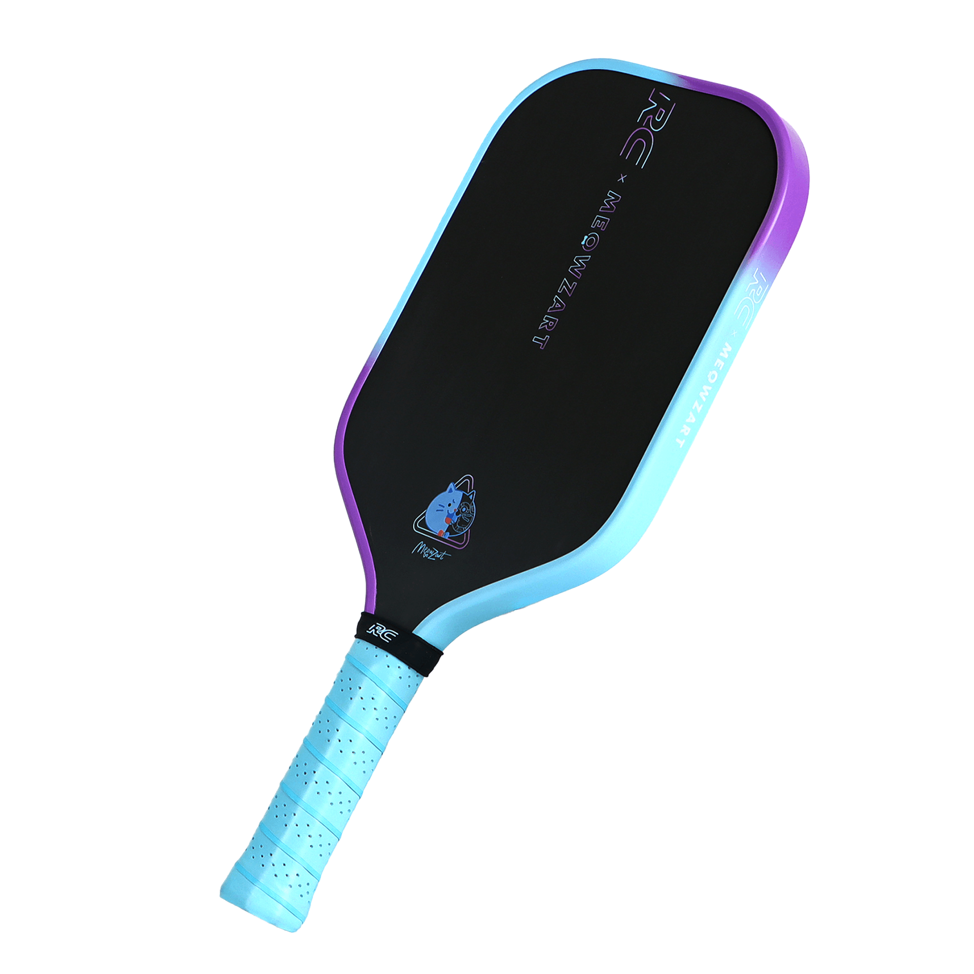 QUASAR Raw Carbon Dynamic Neck Core Pickleball Paddle-CyberBeat Meowzart