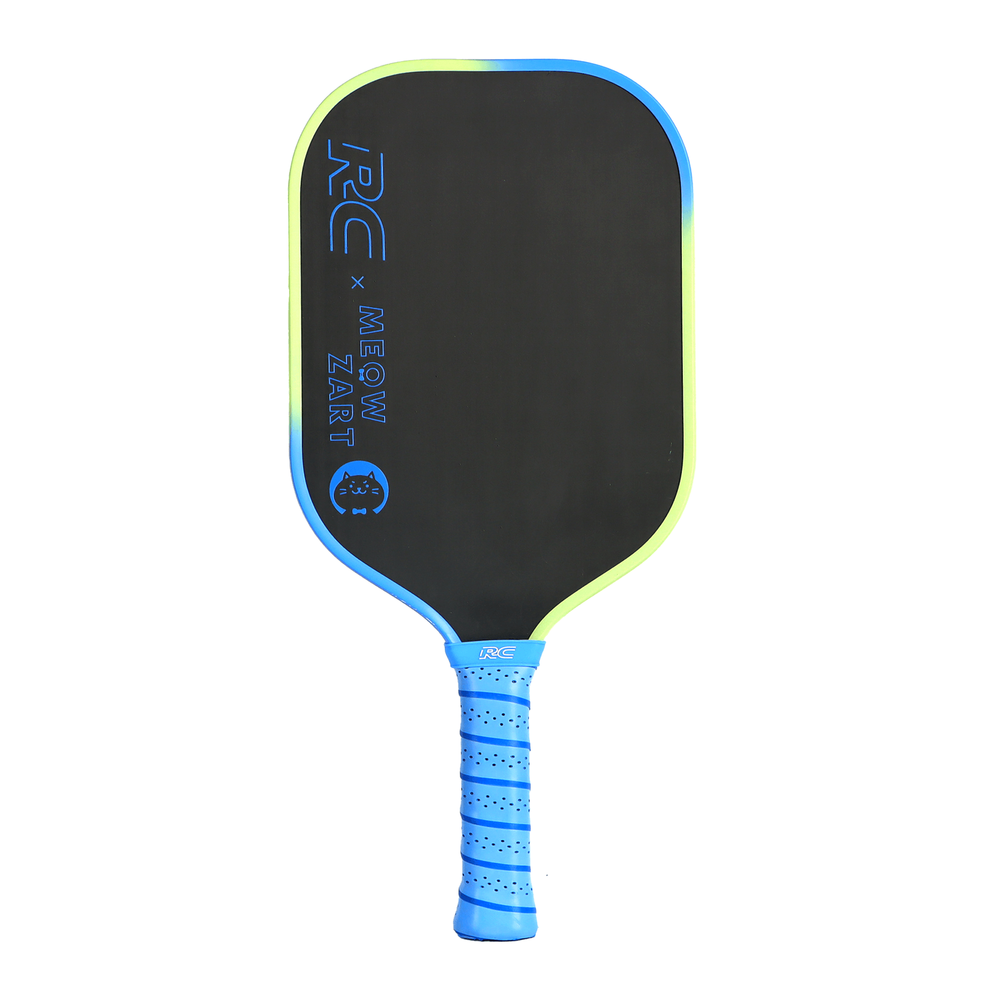 QUASAR Raw Carbon Non-Honeycomb Core Pickleball Paddle-NeonTraIl Meowzart